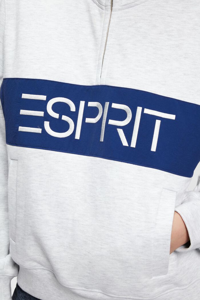 ESPRIT x Rest & Recreation Capsule 拉鏈衣領衛衣, 灰色, detail image number 1