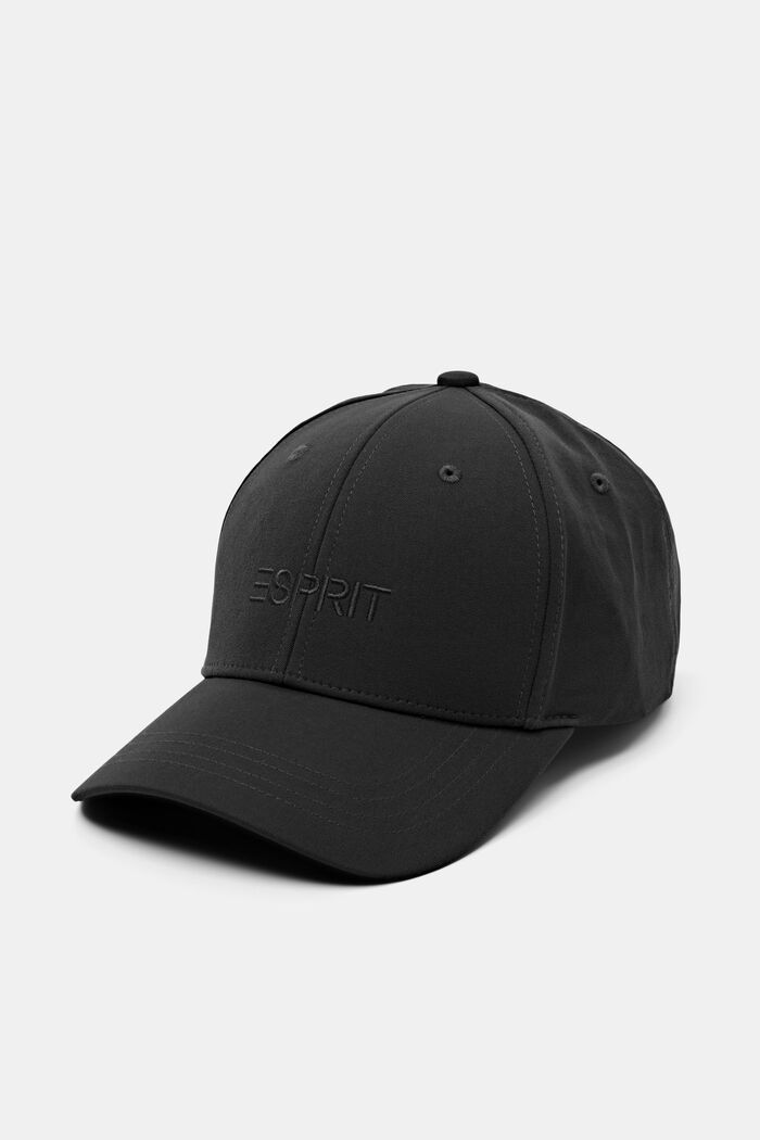 ‌刺繡棒球帽, 黑色, detail image number 0