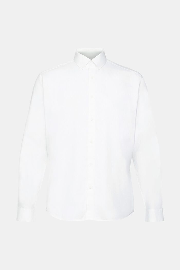 修身鈕扣襯衫, 白色, detail image number 6