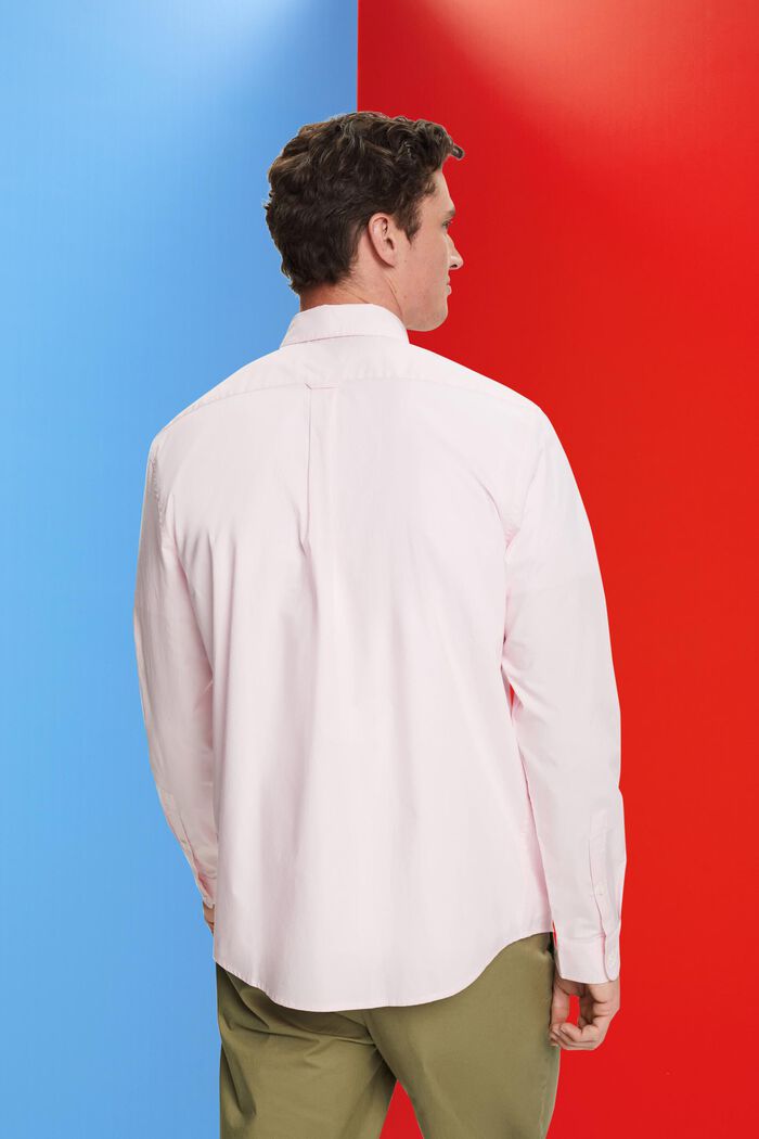 棉質扣角領襯衫, 粉紅色, detail image number 3