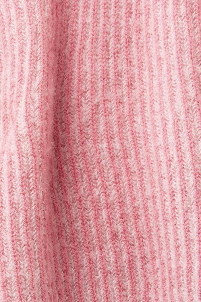 雙色羊駝毛毛衣, 粉紅色, detail image number 5