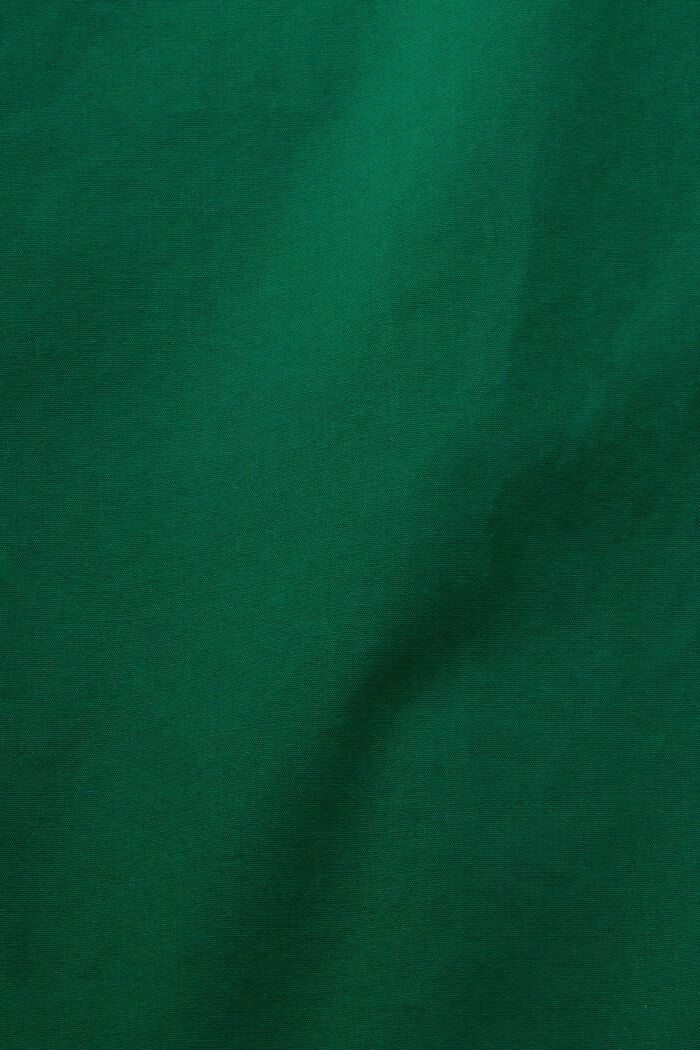 ‌棉質府綢恤衫, 深綠色, detail image number 4