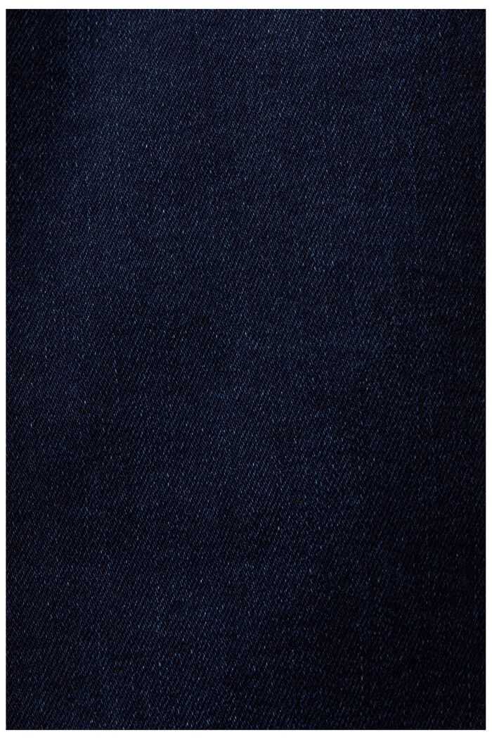 中腰緊身牛仔褲, 藍黑色, detail image number 5