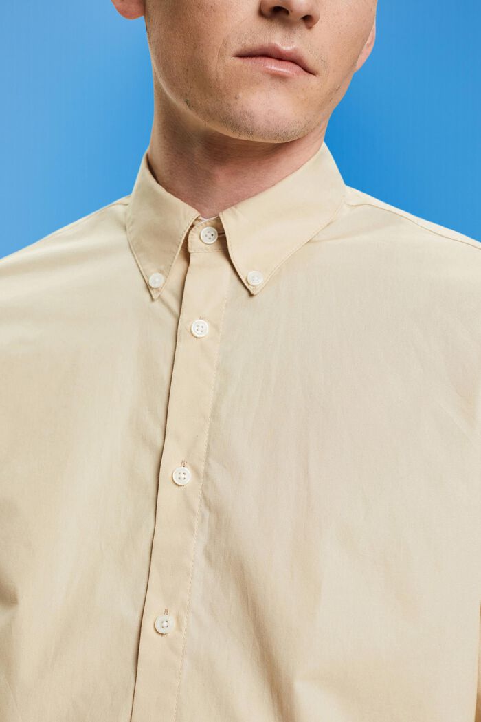 扣角領襯衫, 米色, detail image number 2