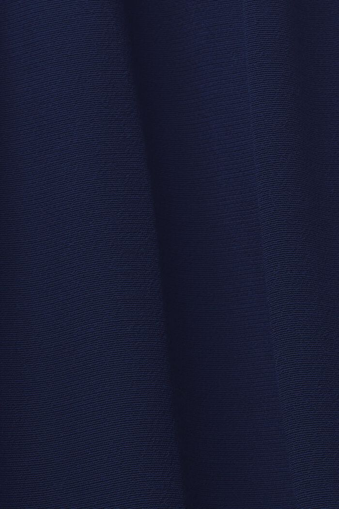 Midi dress with a fixed tie belt, NAVY, detail image number 5
