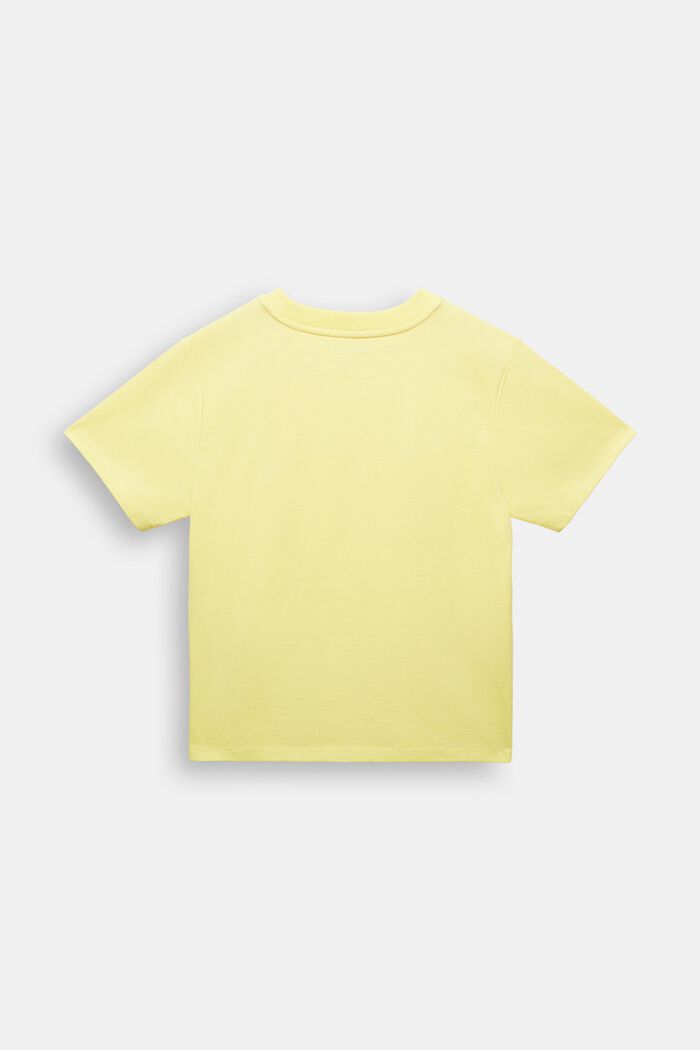 Graphic Cotton Jersey T-Shirt, PASTEL YELLOW, detail image number 3