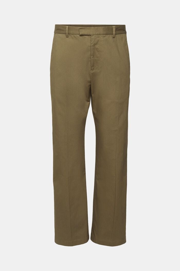 Relaxed fit chinos, KHAKI GREEN, detail image number 7