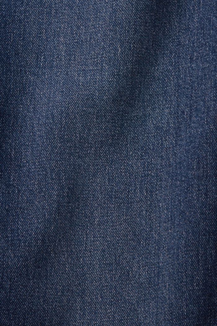 High-Rise Turn-Up Straight-Leg Jeans, BLUE MEDIUM WASHED, detail image number 1