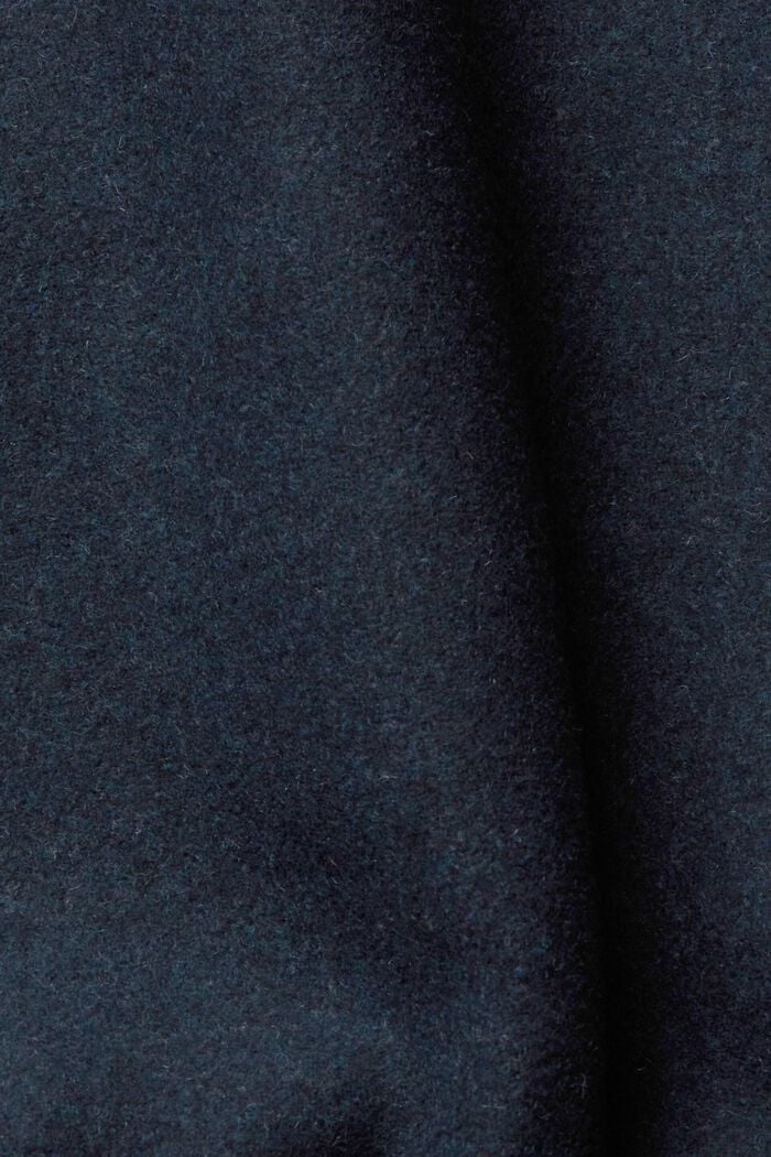 Wool blend bomber jacket, PETROL BLUE, detail image number 5