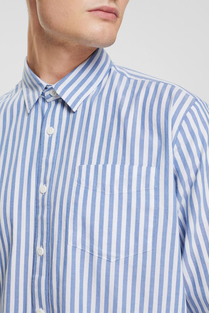 條紋襯衫, 藍色, detail image number 0