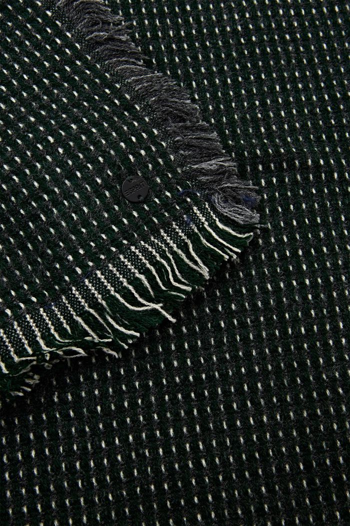 Structured Woven Scarf, EMERALD GREEN, detail image number 1