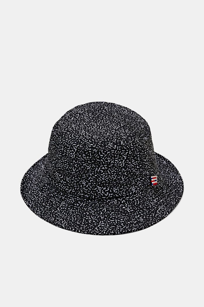 印花漁夫帽, 黑色, detail image number 0