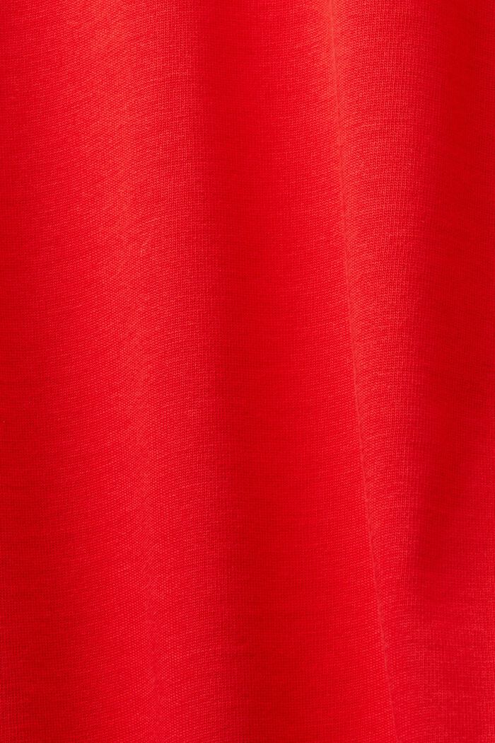 Flocked Logo Appliqué T-Shirt, RED, detail image number 5