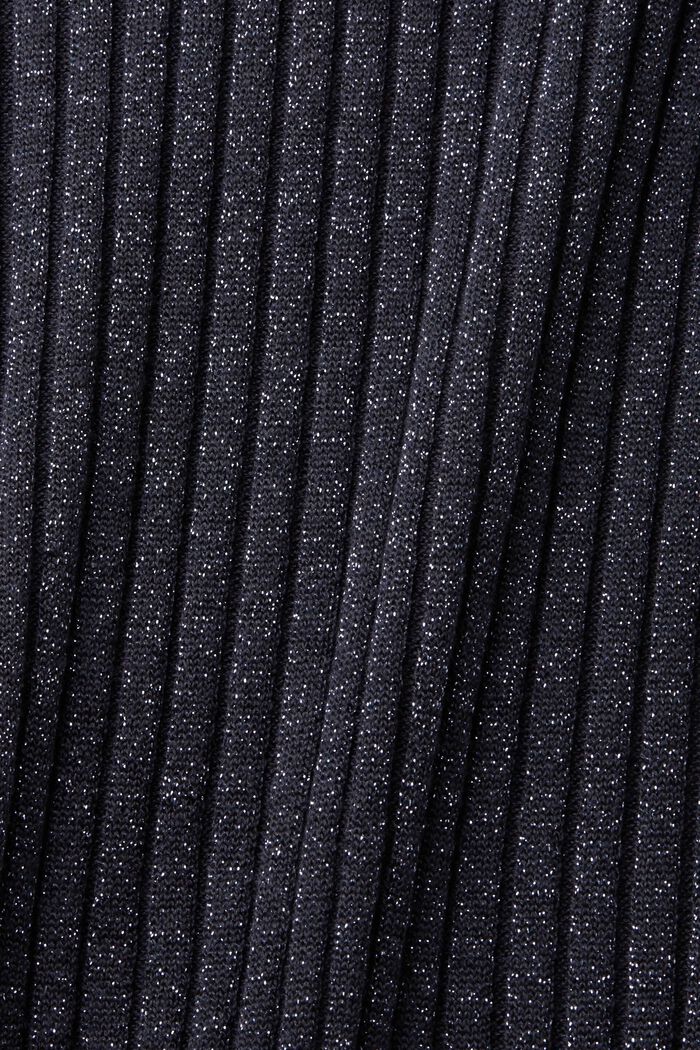 Glitter effect knitted trousers, NAVY, detail image number 5