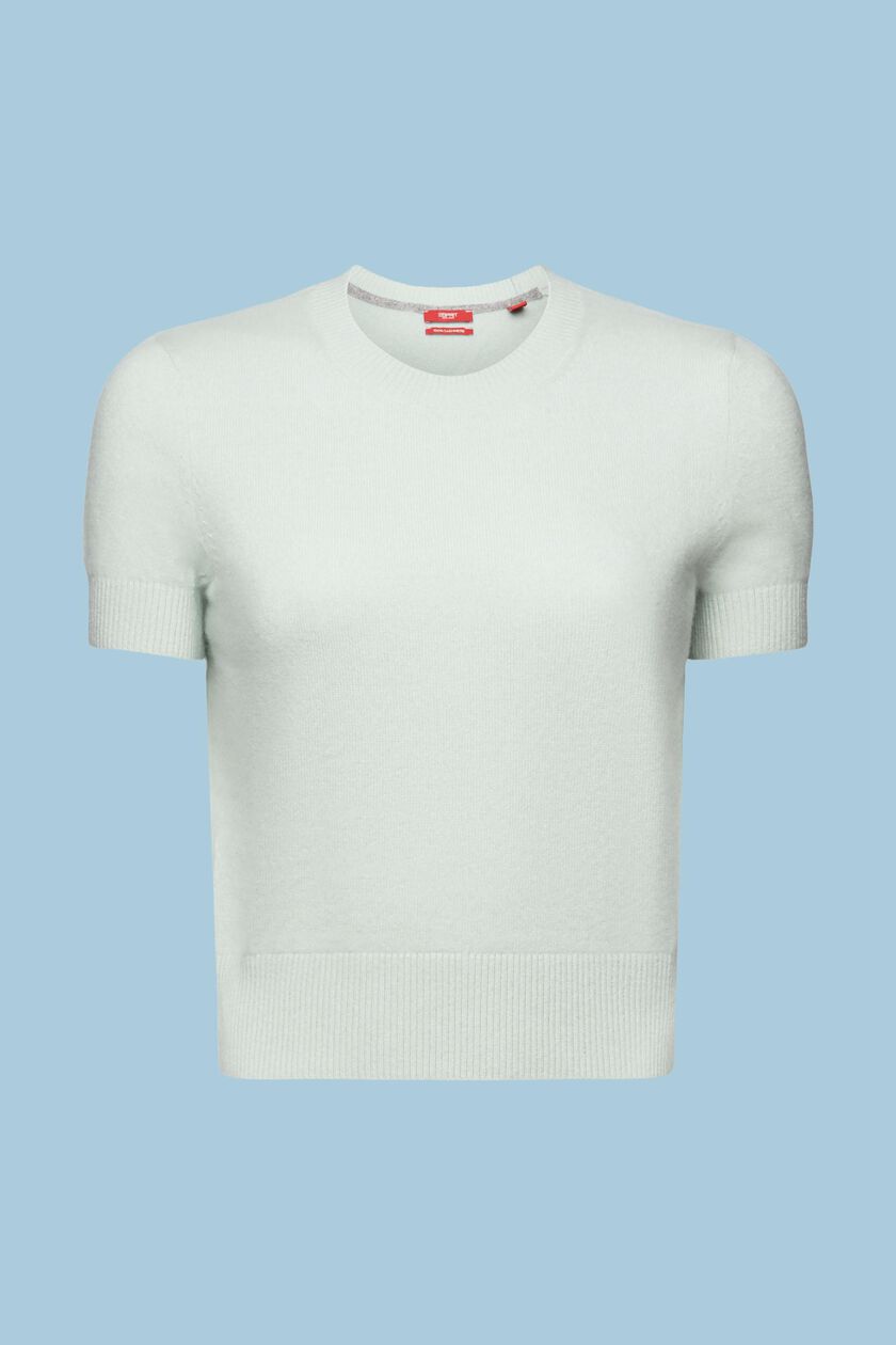 Cashmere Short-Sleeve Sweater