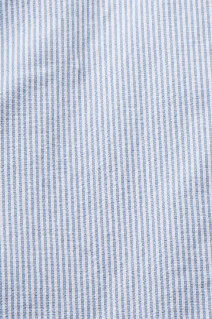 Striped Cotton Poplin Shirt, LIGHT BLUE, detail image number 5