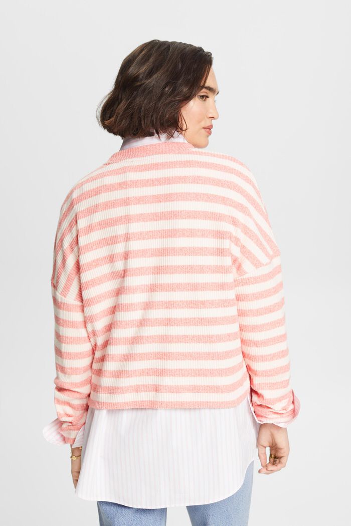 Striped Sweater, BRIGHT ORANGE 2, detail image number 2
