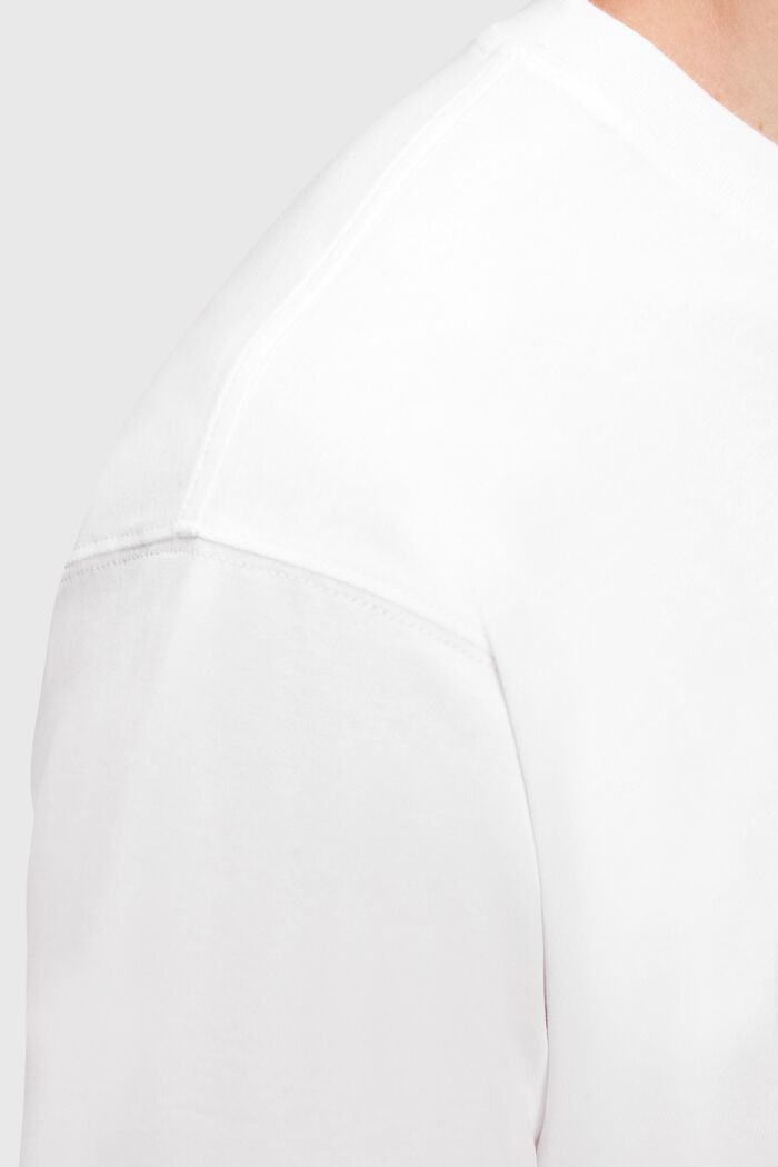 Ambigram 胸前刺繡標誌 T 恤, 白色, detail image number 1