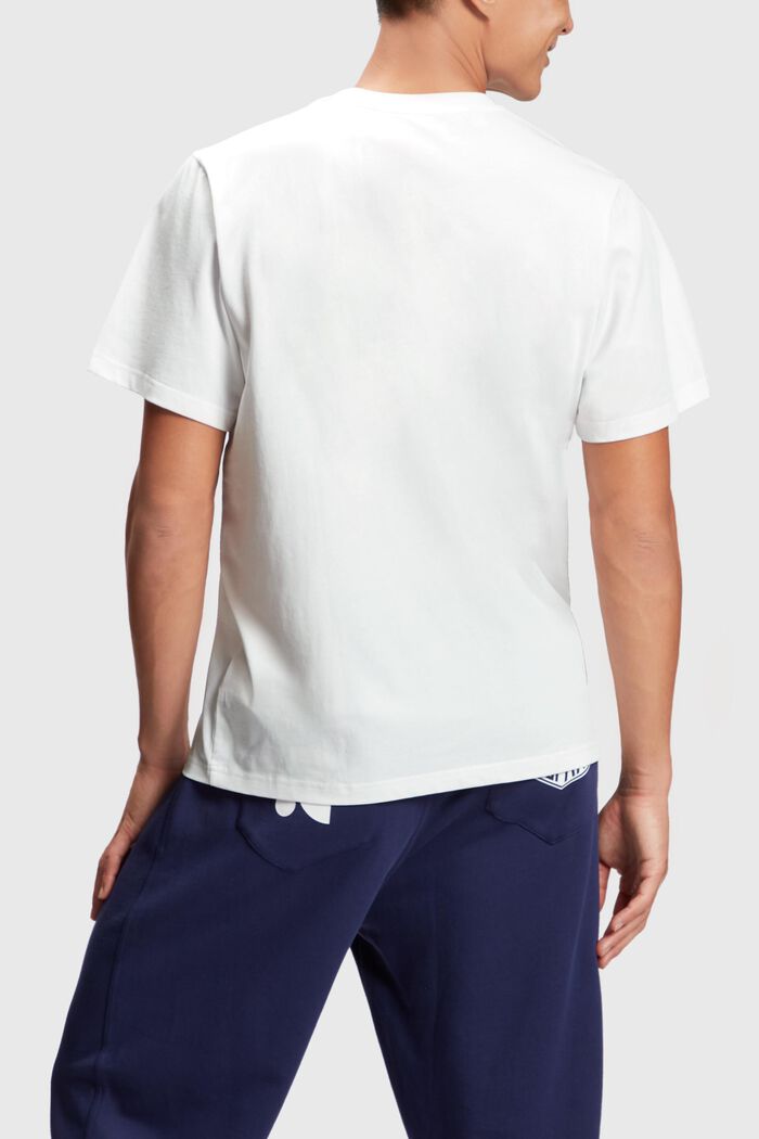 補丁裝飾T恤, 白色, detail image number 1