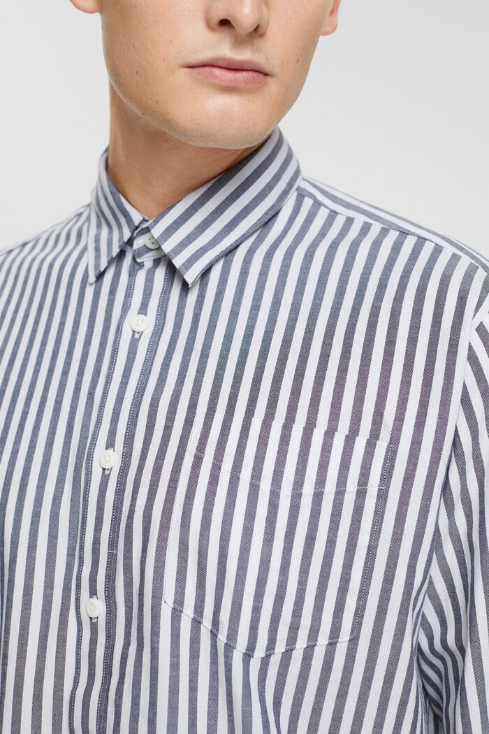 條紋襯衫, 海軍藍, detail image number 0