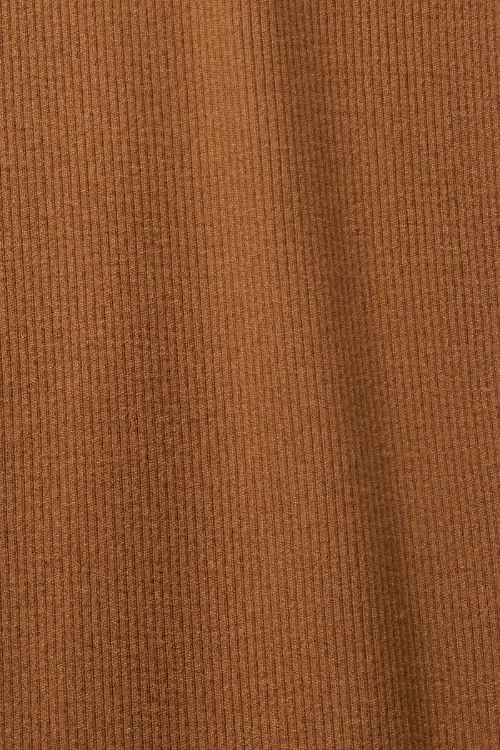 High-rise knit trousers, LENZING™ ECOVERO™, CARAMEL, detail image number 5