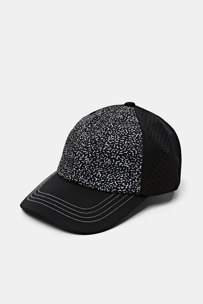 印花棒球帽, NEW BLACK, detail image number 0