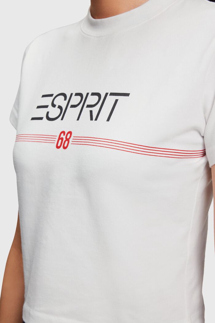 Cropped T-shirt, WHITE, detail image number 0