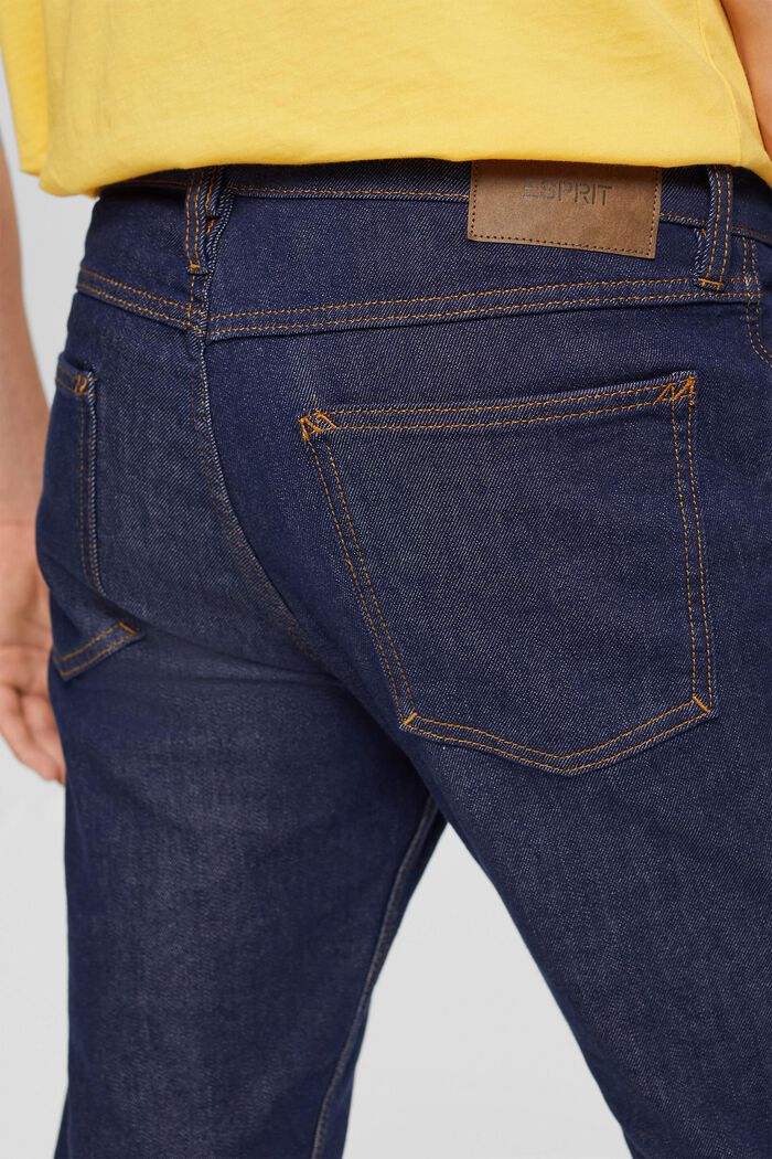 Slim fit stretch jeans, Dual Max, BLUE RINSE, detail image number 4