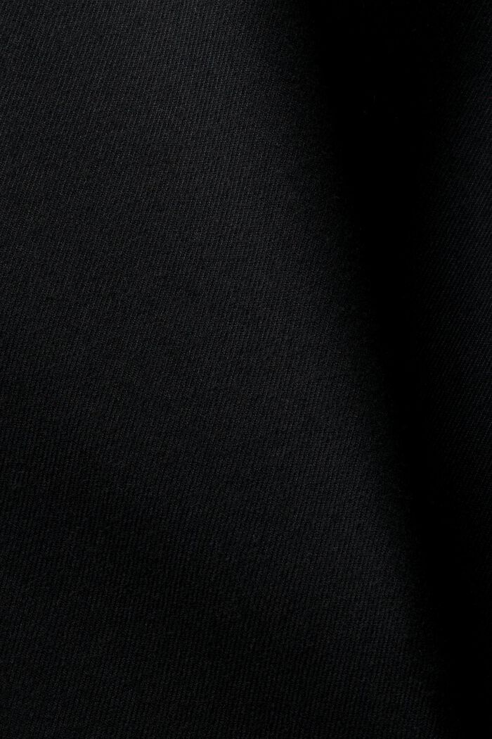 ‌超大廓形法蘭絨西裝外套, 黑色, detail image number 5