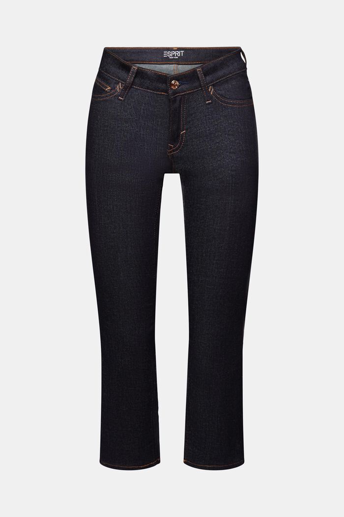 Racer Bootcut Mid-Rise Cropped Jeans, BLUE RINSE, detail image number 7