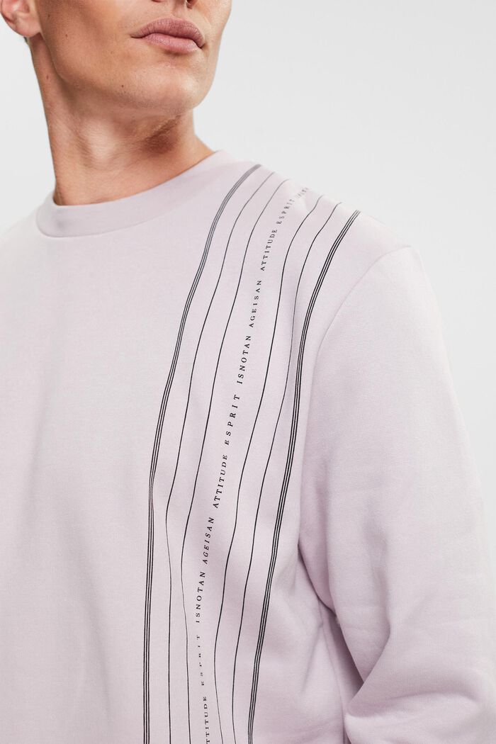 Sweatshirt with a zip pocket, LAVENDER, detail image number 0