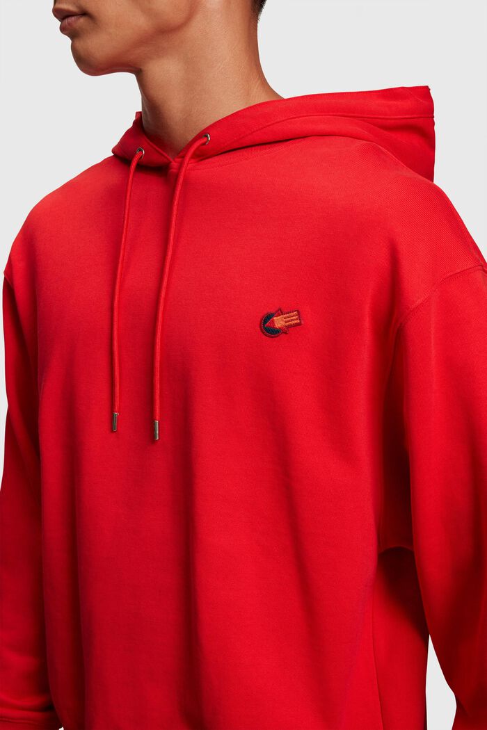 Graphic Reunion Chest Logo Hoodie, RED, detail image number 0
