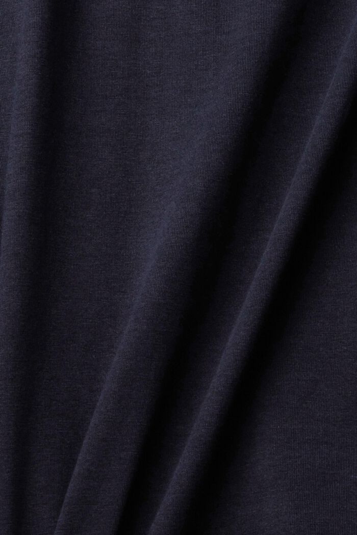 針織 T 恤, 海軍藍, detail image number 1