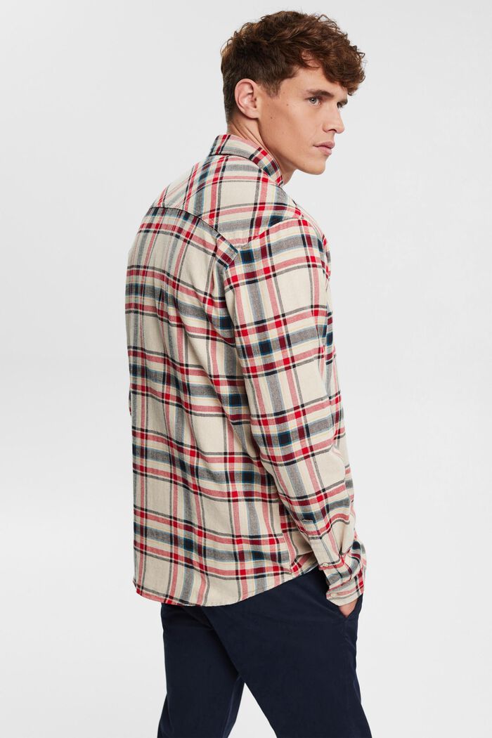 Checked flannel shirt, MEDIUM GREY, detail image number 4