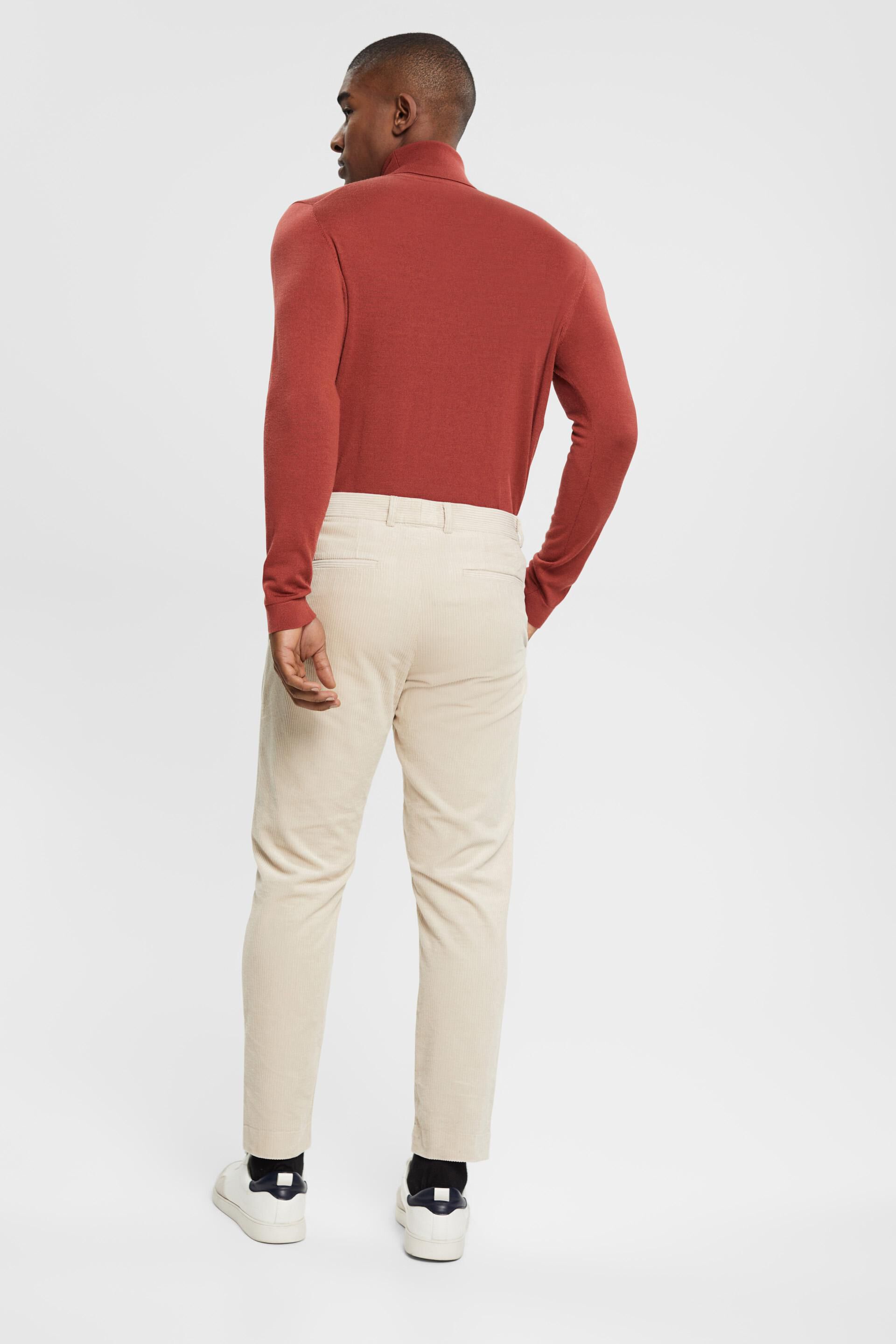 Mom fit cord trousers  Esprit Store