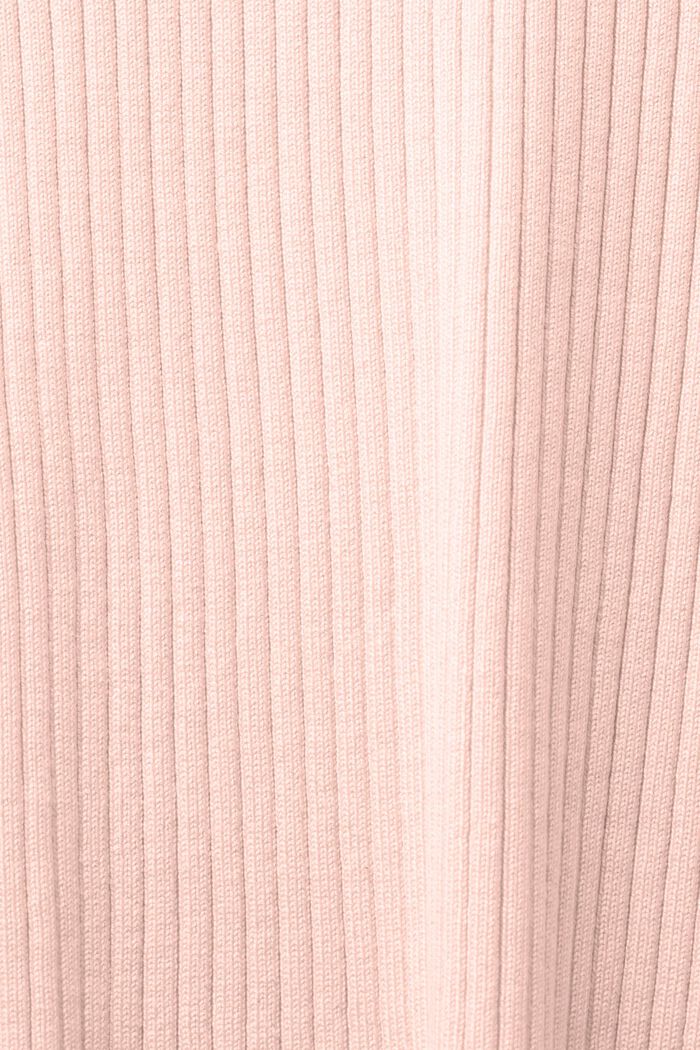 羅紋高領套頭毛衣, 淺粉紅色, detail image number 7