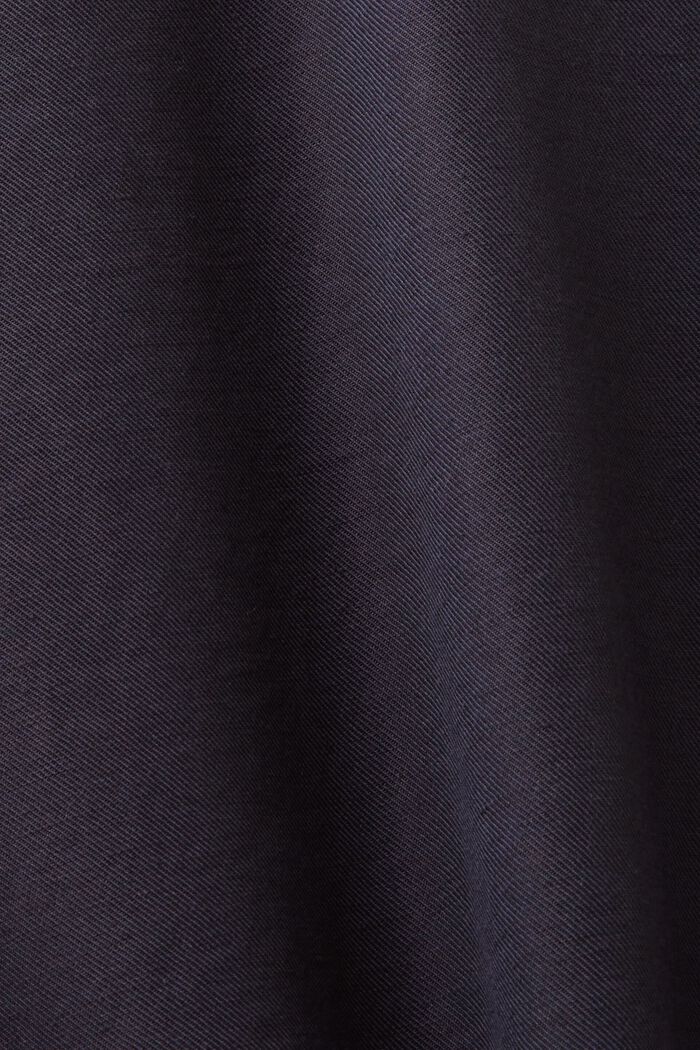 亞麻混紡拉鏈襯衫式外套, 深藍色, detail image number 2
