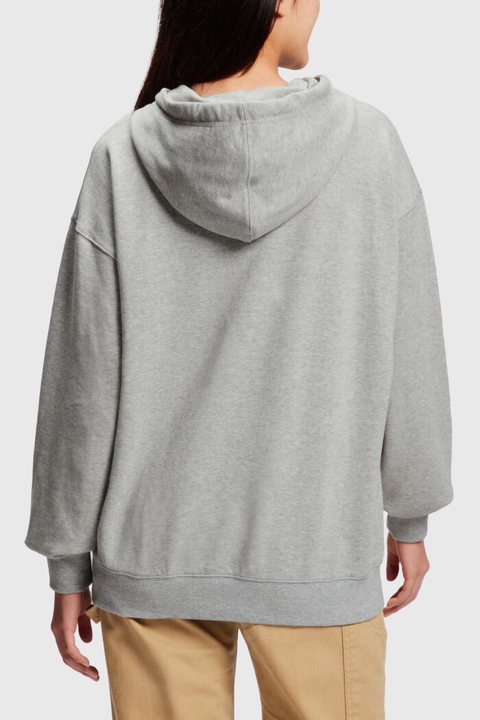 Unisex sweatshirt with a hood, GREY, detail image number 3