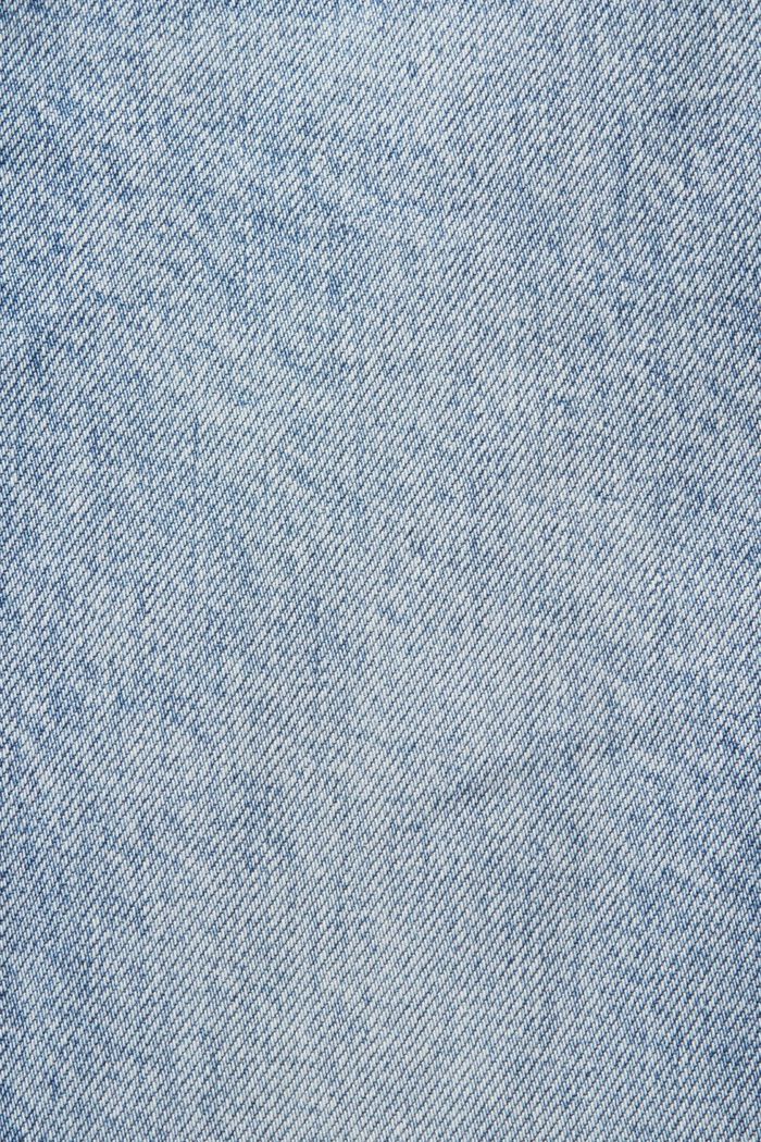 ‌高腰復古修身牛仔褲, 藍色, detail image number 6