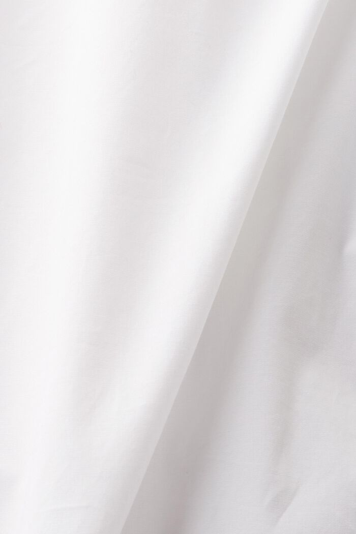 ‌一字肩女裝恤衫, 白色, detail image number 5