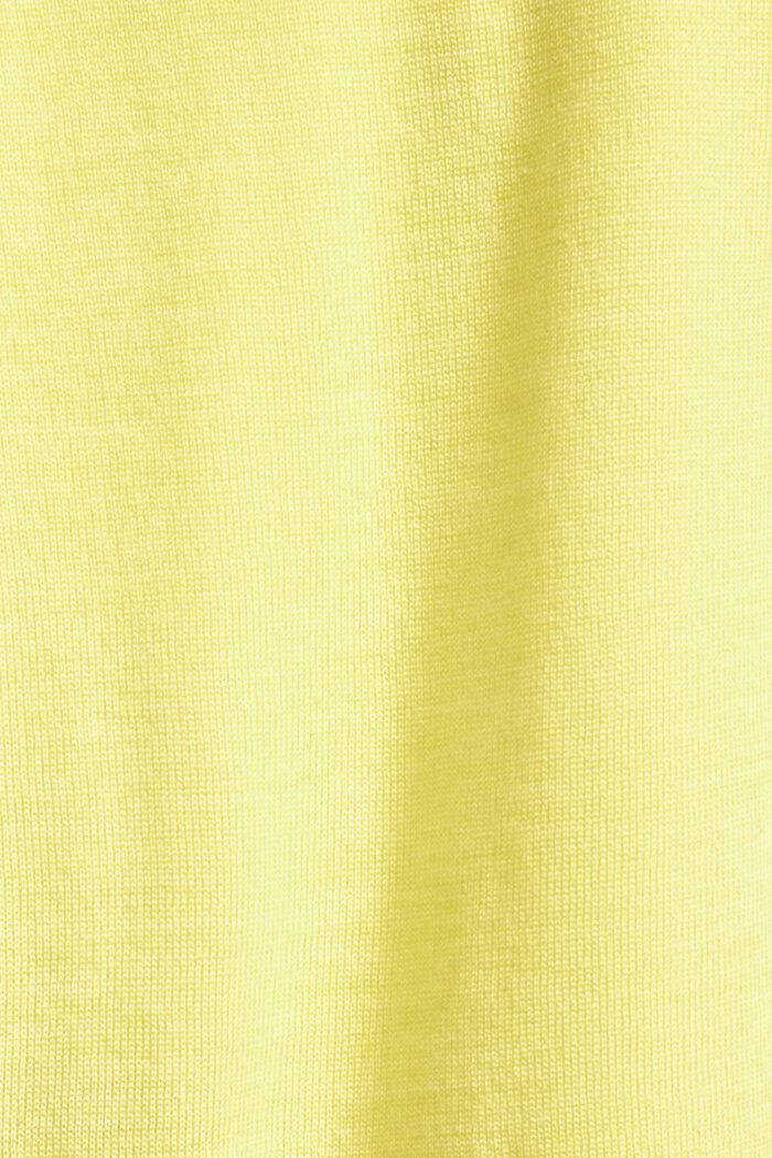 ‌短款美麗諾羊毛毛衣, 淡黃色, detail image number 4