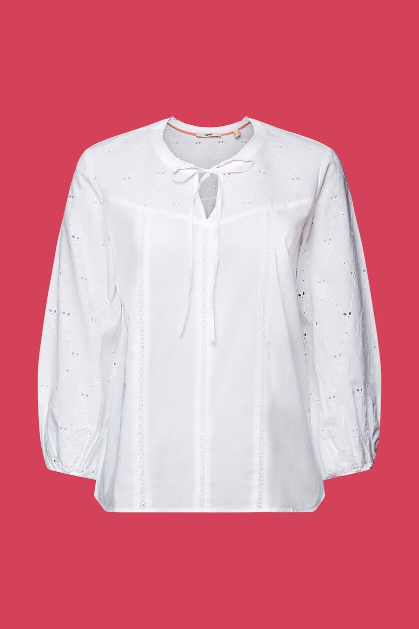 Embroidered blouse, 100% cotton