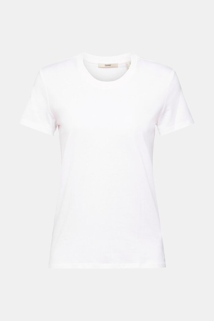棉質圓領 T 恤, 白色, detail image number 6