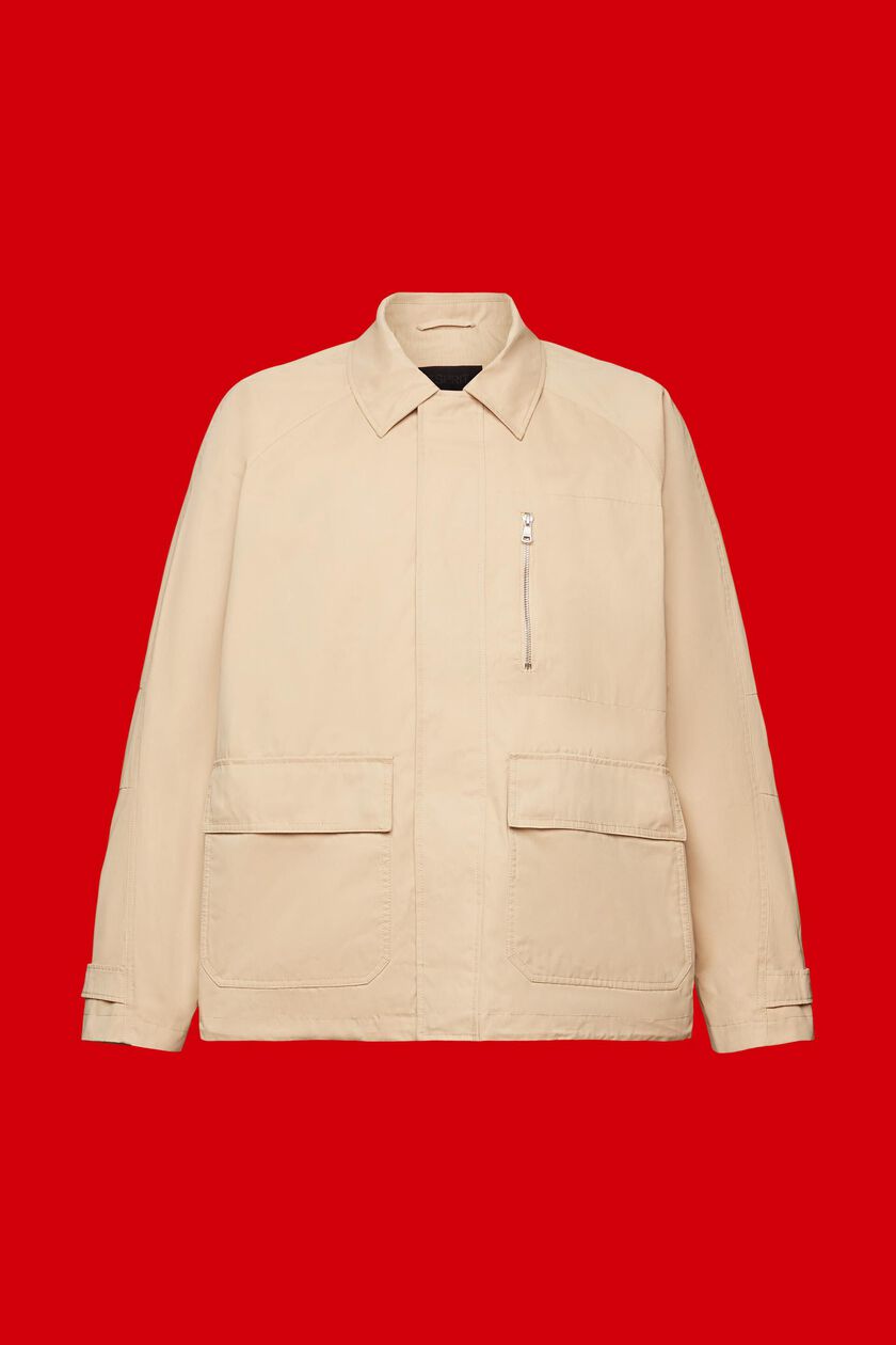 Blended cotton field jacket