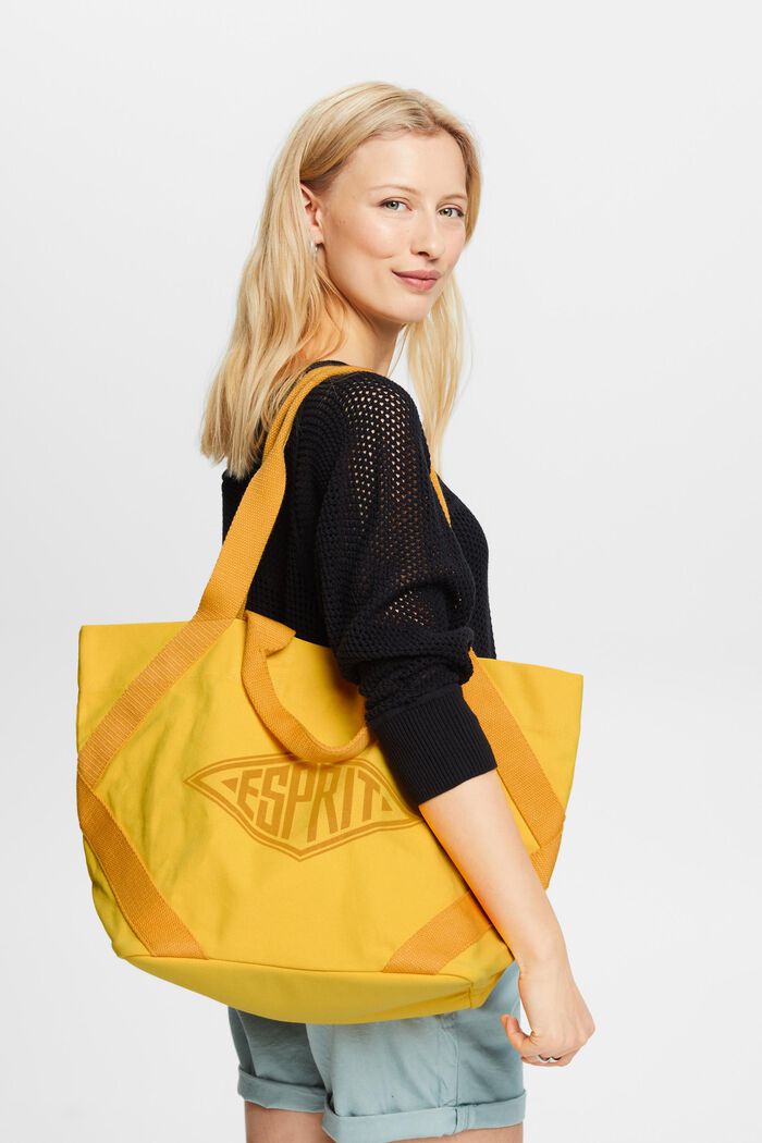 ‌雙色購物袋, 黃色, detail image number 4