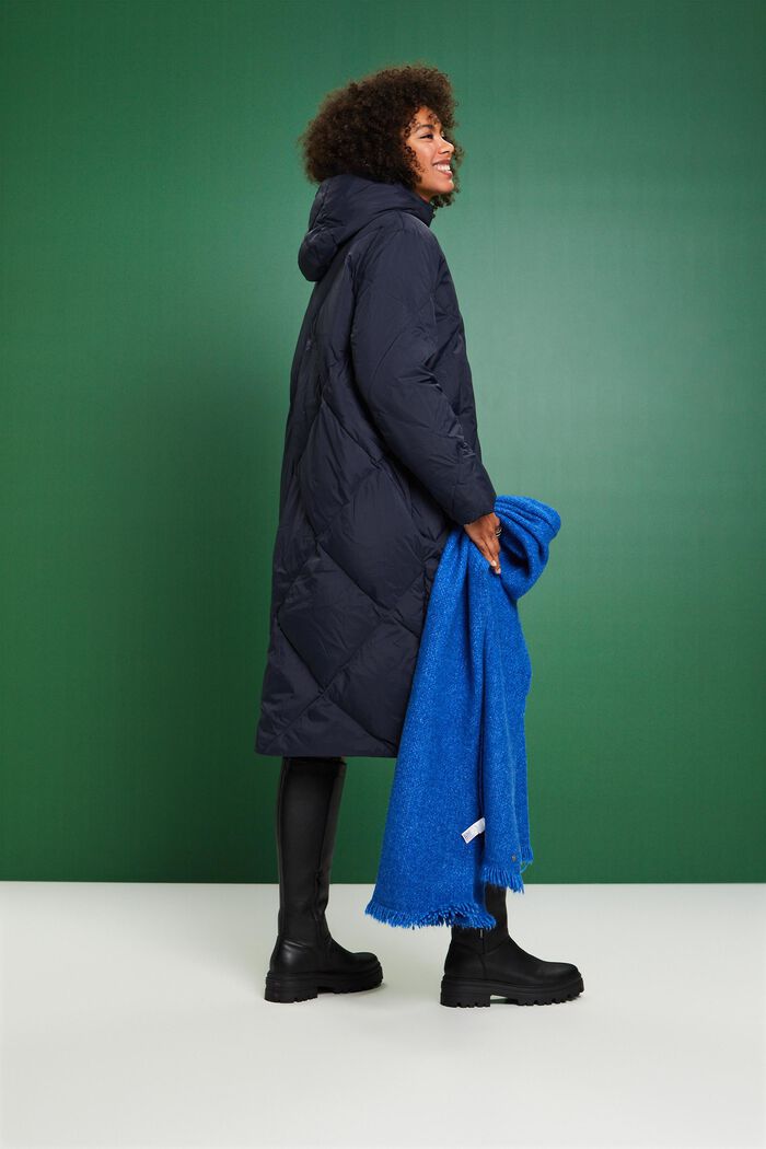 Down Puffer Coat, NAVY, detail image number 3