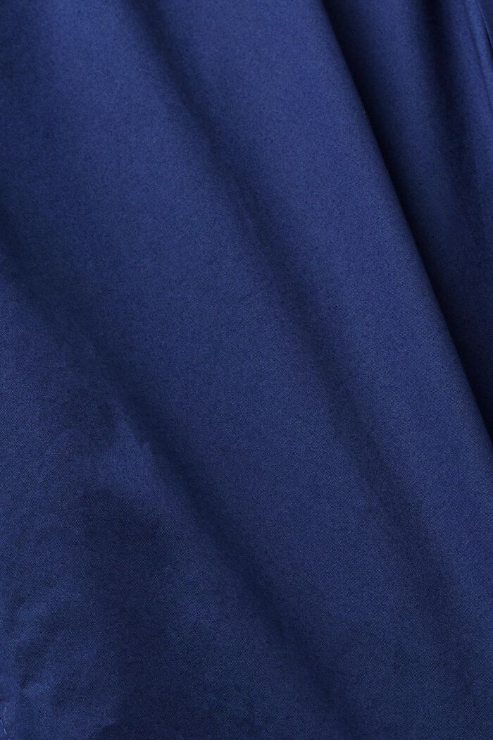 棉質扣角領襯衫, 海軍藍, detail image number 4