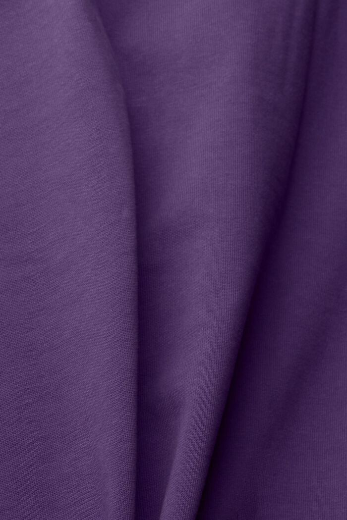 Unisex T-shirt with a logo print, LILAC, detail image number 1