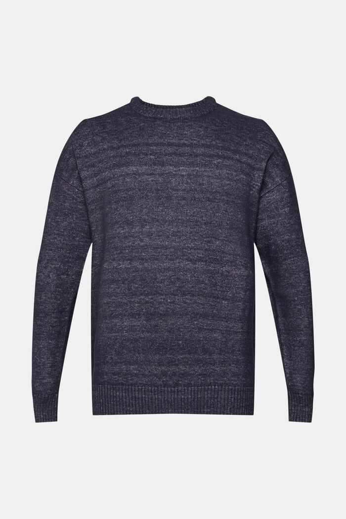 Crewneck Sweater, NAVY, detail image number 6