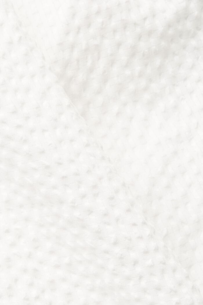 泡泡紗燈籠袖女裝襯衫, 白色, detail image number 4